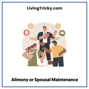 Alimony or Spousal Maintenance