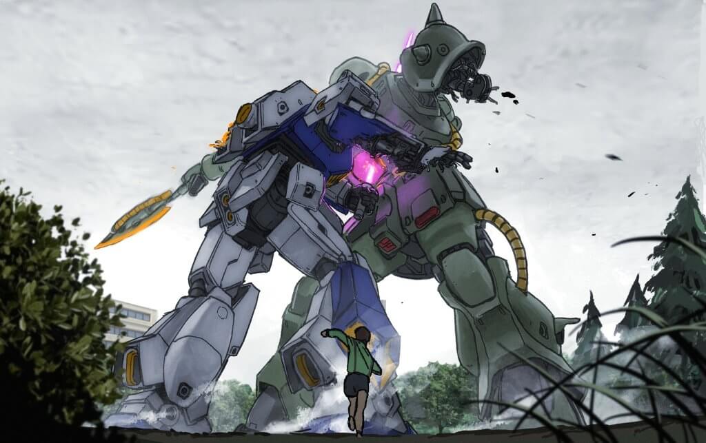 Gundam Alex Vs Zaku Clash