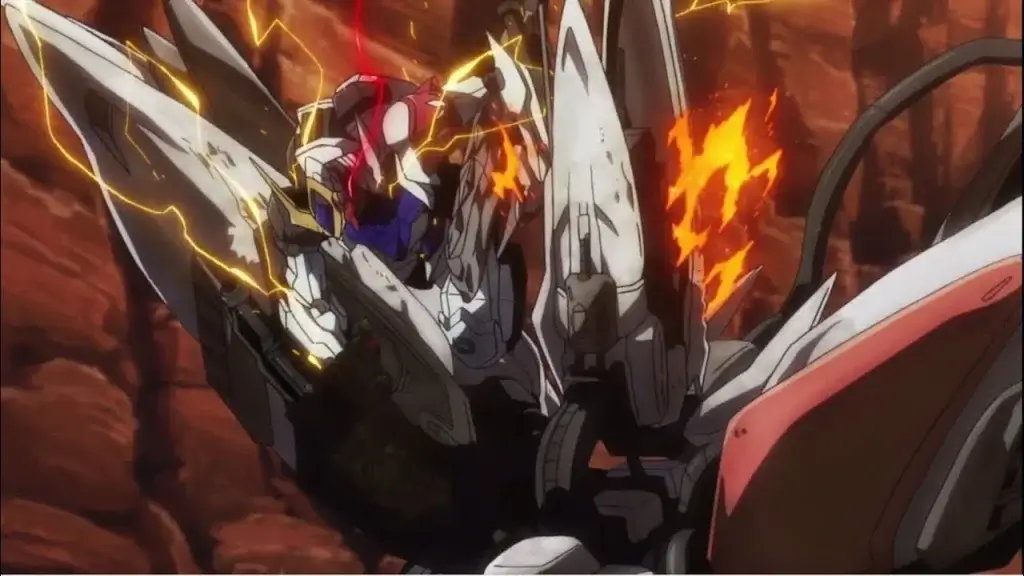 Gundam Barbatos Vs. Hashmal Fight