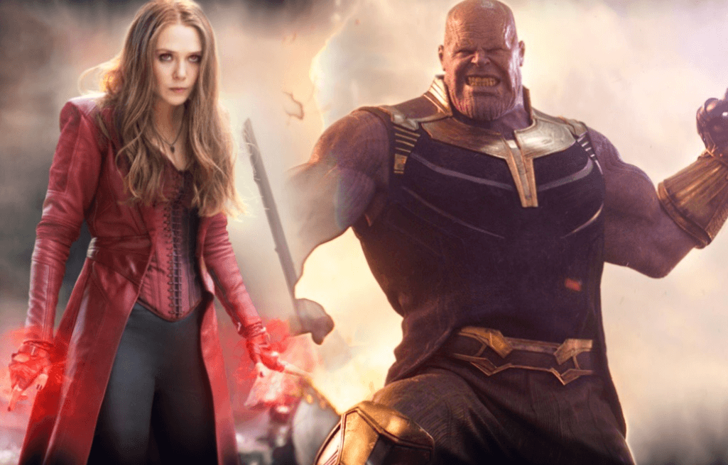 Scarlet Witch Vs. Thanos Confrontation