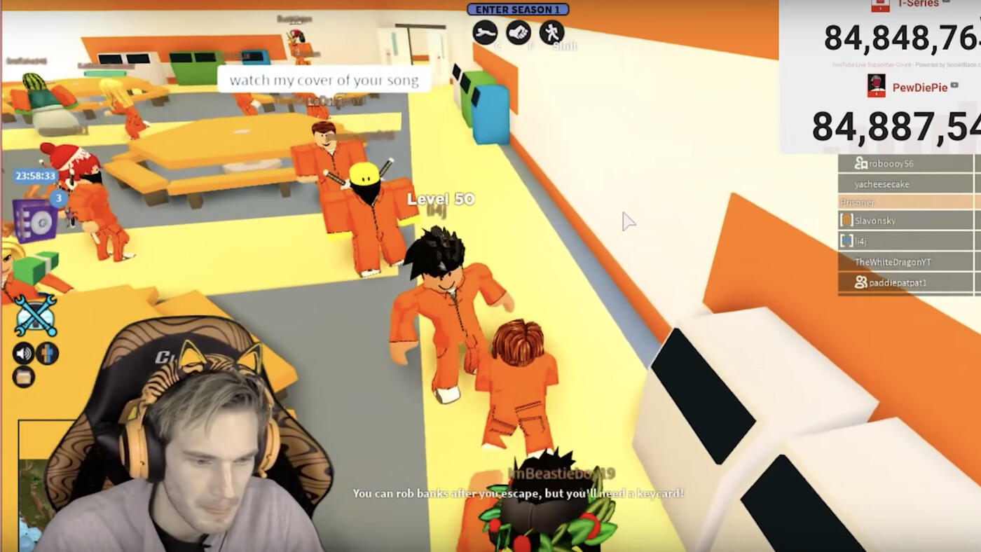 Roblox A Favorite Pastime For Pewdiepie