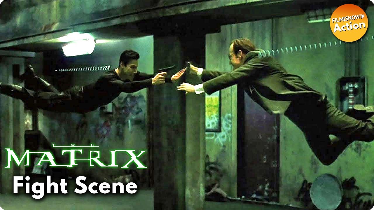 The Matrix 1999 Neo Vs. Agent Smith