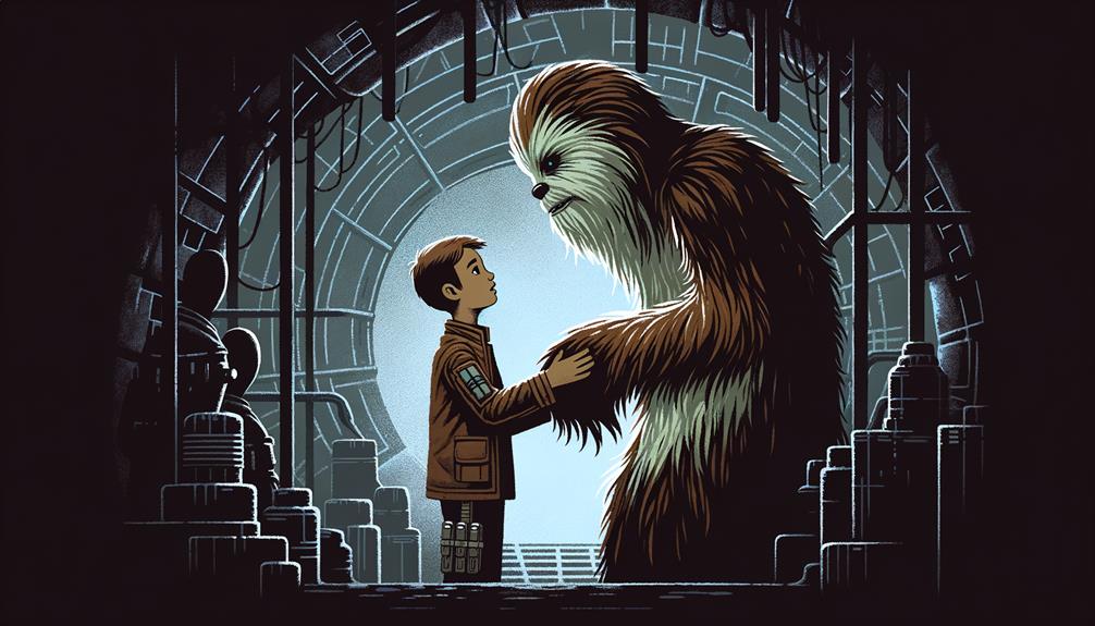 meeting chewbacca a friendship blooms