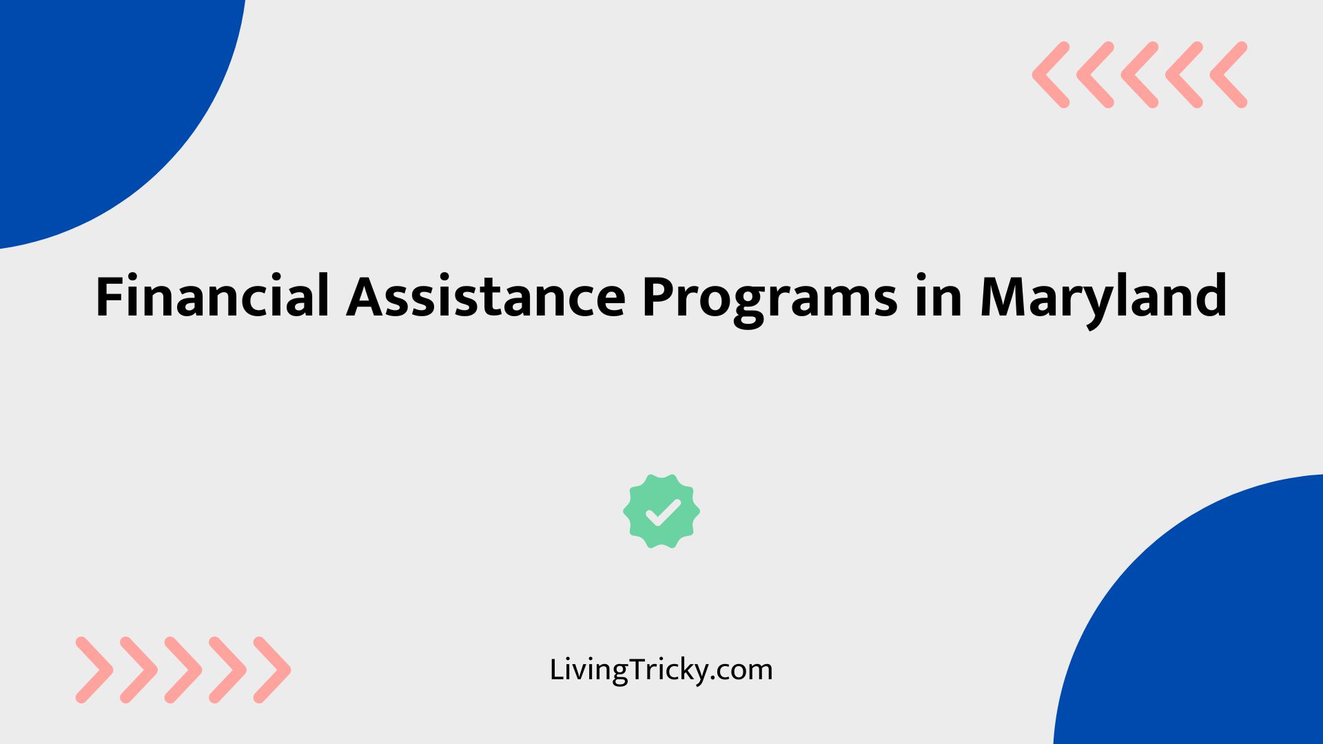 Financial Assistance Programs In Maryland
