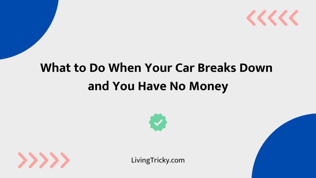 What To Do When Your Car Breaks Down And You Have No Money