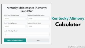 Kentucky Alimony Calculator