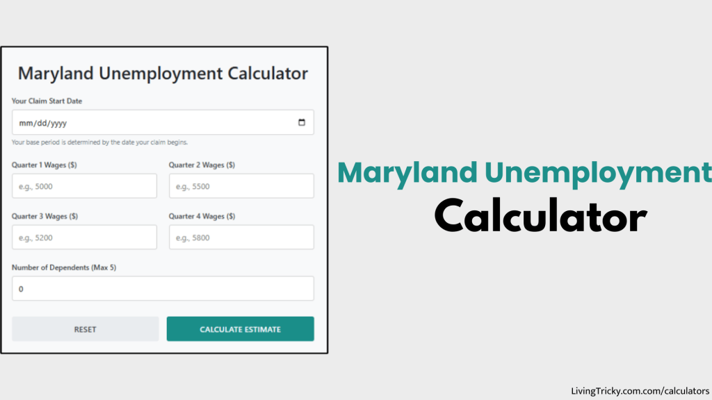 Maryland Unemployment Calculator