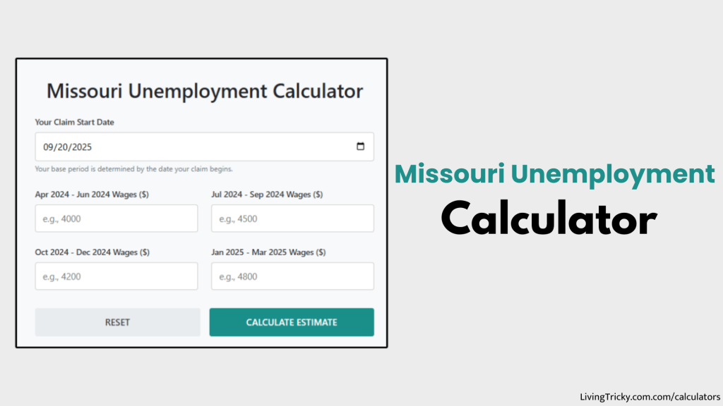 Missouri Unemployment Calculator
