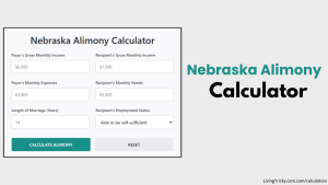 Nebraska Alimony Calculator