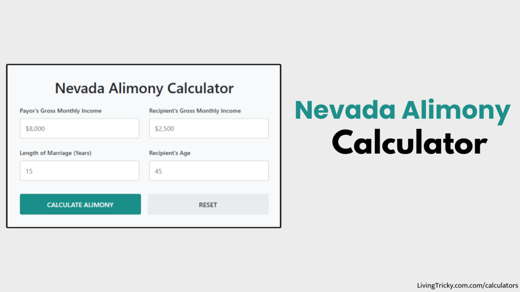 Nevada Alimony Calculator