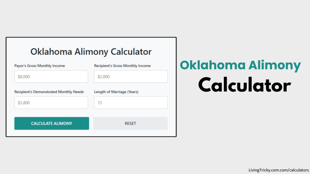 Oklahoma Alimony Calculator