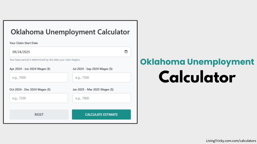 Oklahoma Unemployment Calculator