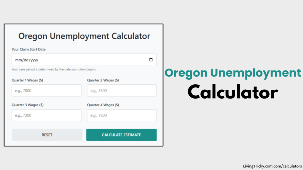 Oregon Unemployment Calculator
