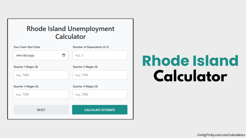 Rhode Island Unemployment Calculator