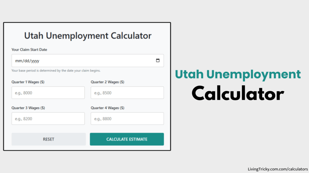 Utah Unemployment Calculator