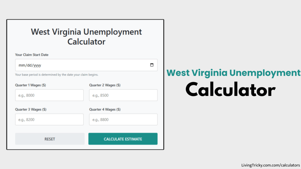 West Virginia Unemployment Calculator
