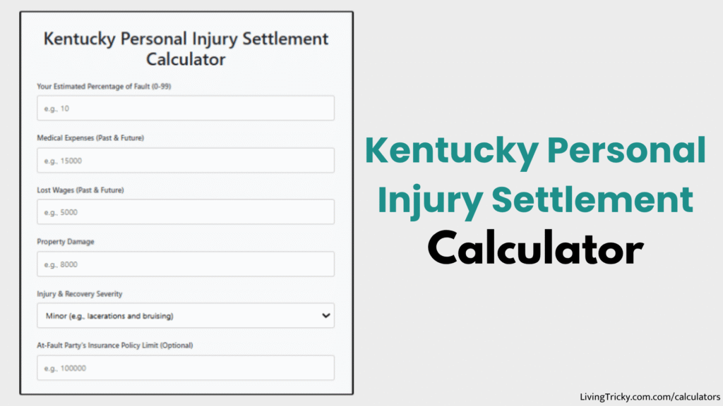 Kentucky Personal Injury Settlement Calculator