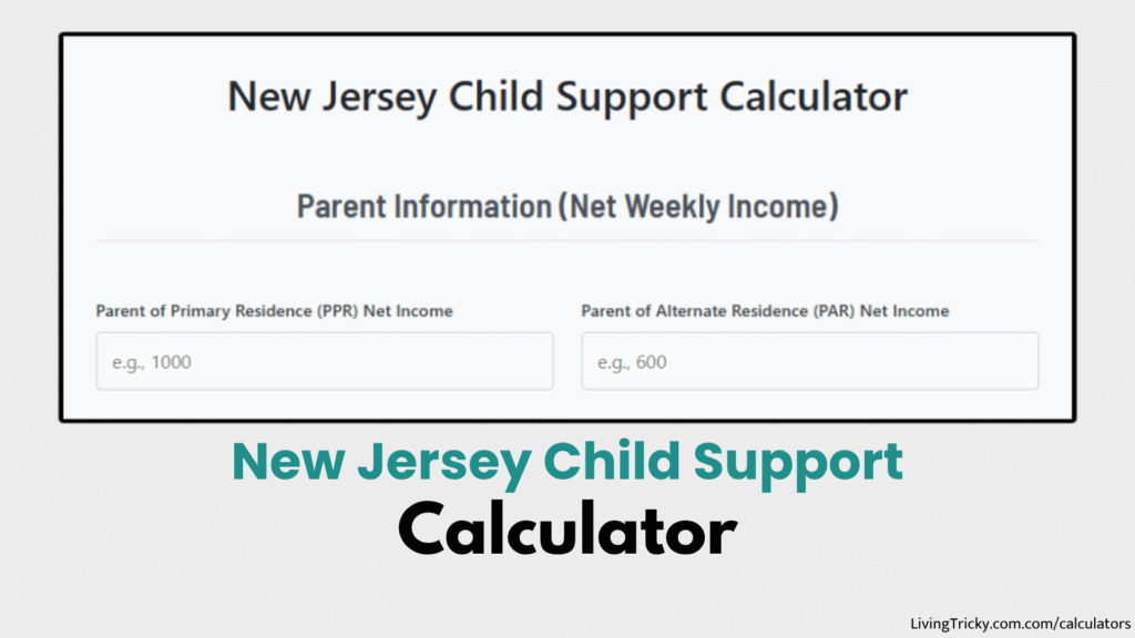 New Jersey Child Support Calculator