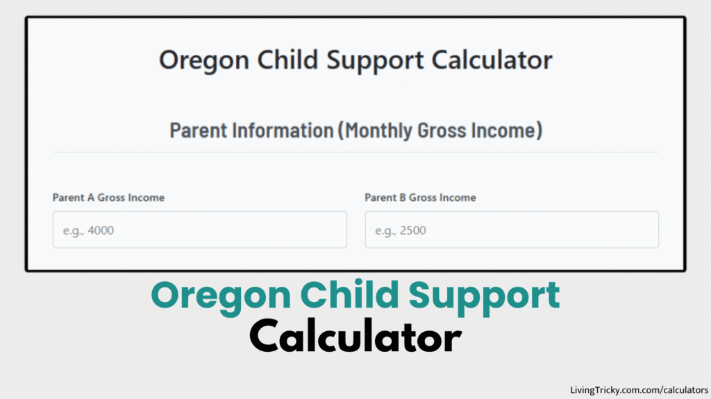 Oregon Child Support Calculator