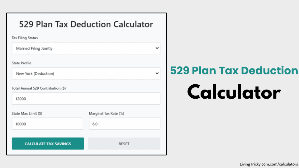 Plan Tax Deduction Calculator