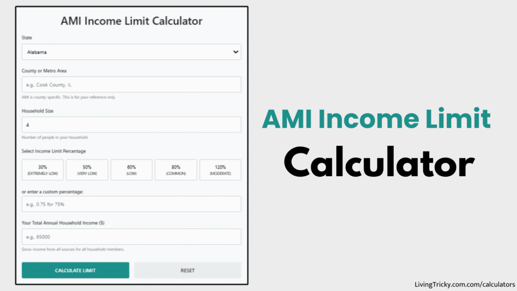 AMI Income Limit Calculator