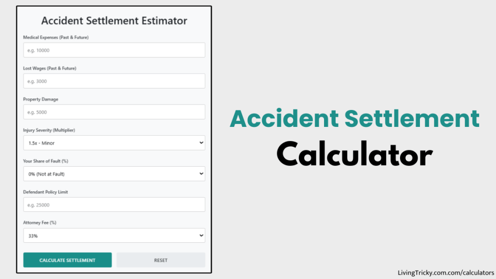 Accident Settlement Calculator
