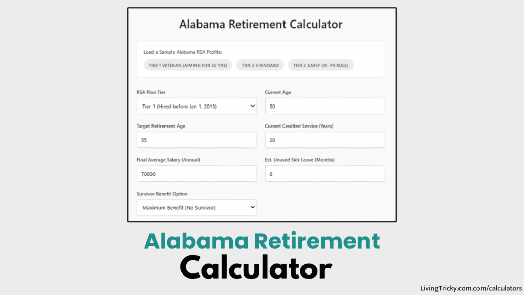 Alabama Retirement Calculator