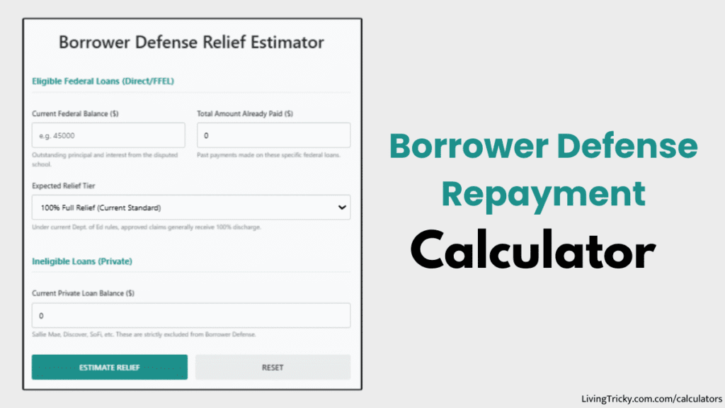 Borrower Defense Repayment Calculator