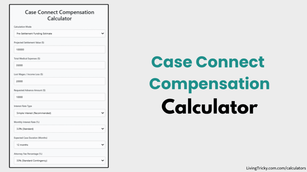 Case Connect Compensation Calculator