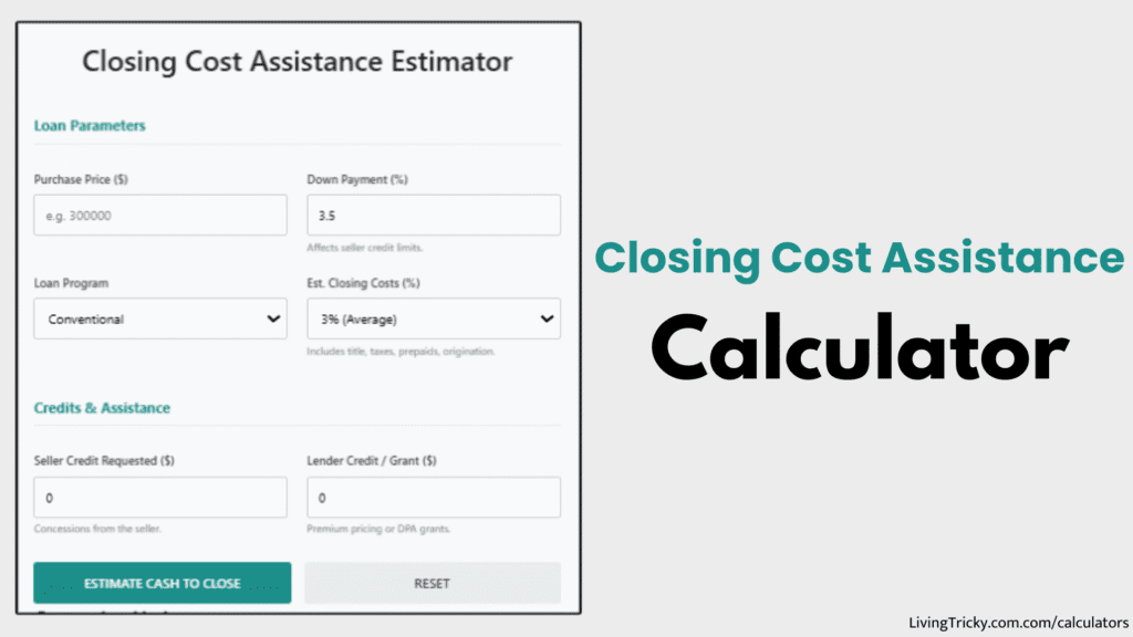 Closing Cost Assistance Calculator