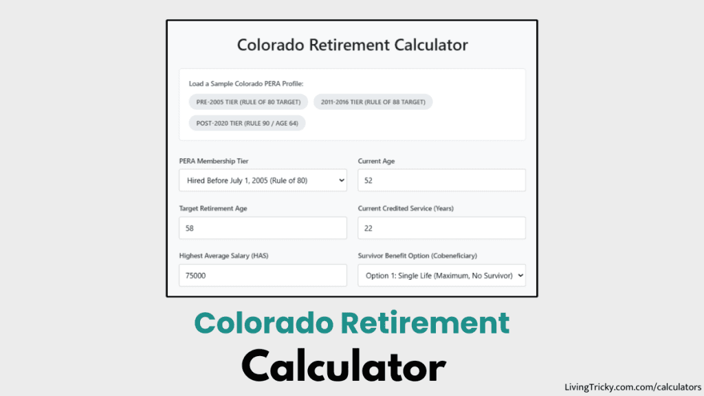 Colorado Retirement Calculator