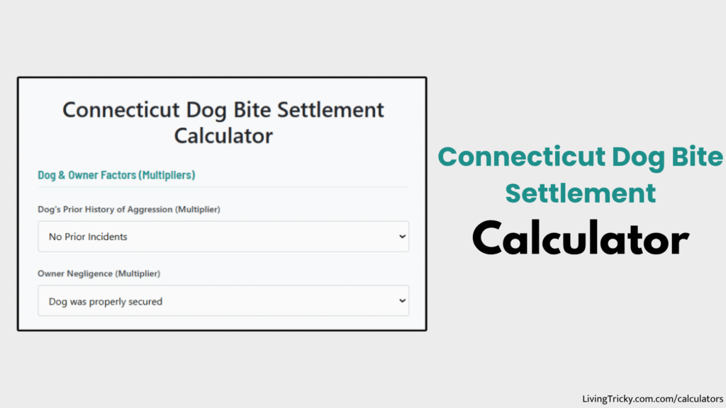 Connecticut Dog Bite Settlement Calculator