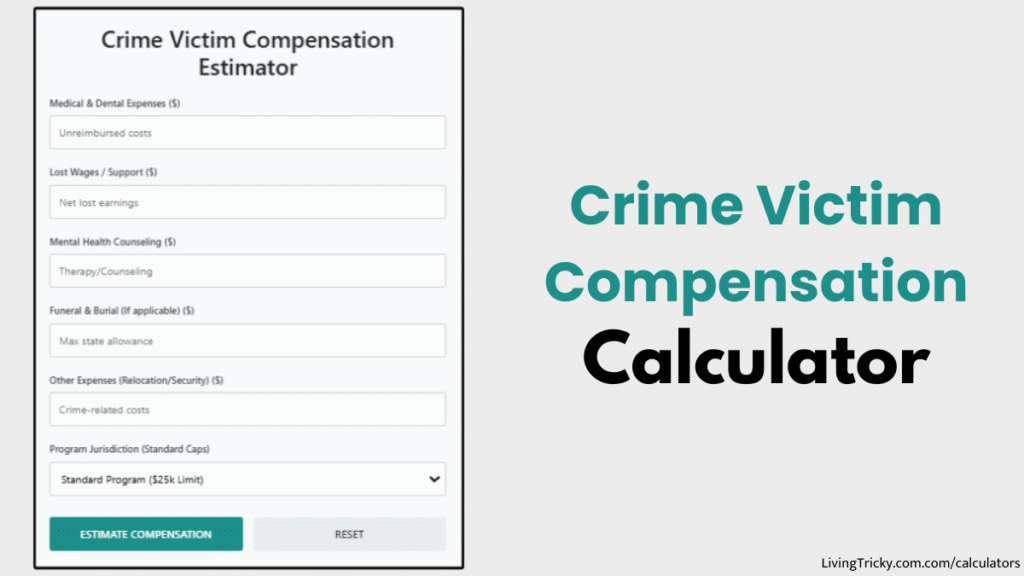 Crime Victim Compensation Calculator