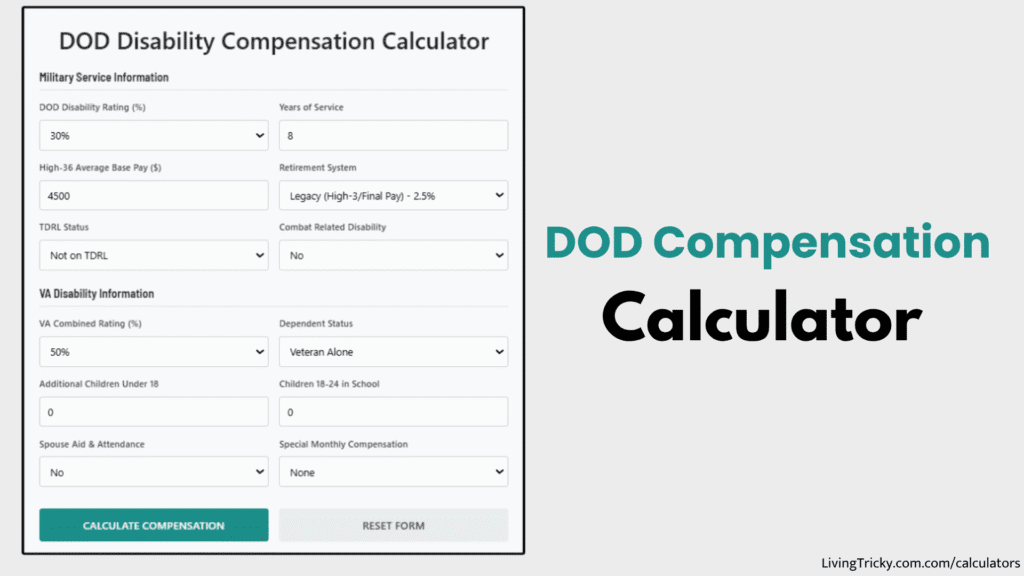 DOD Compensation Calculator