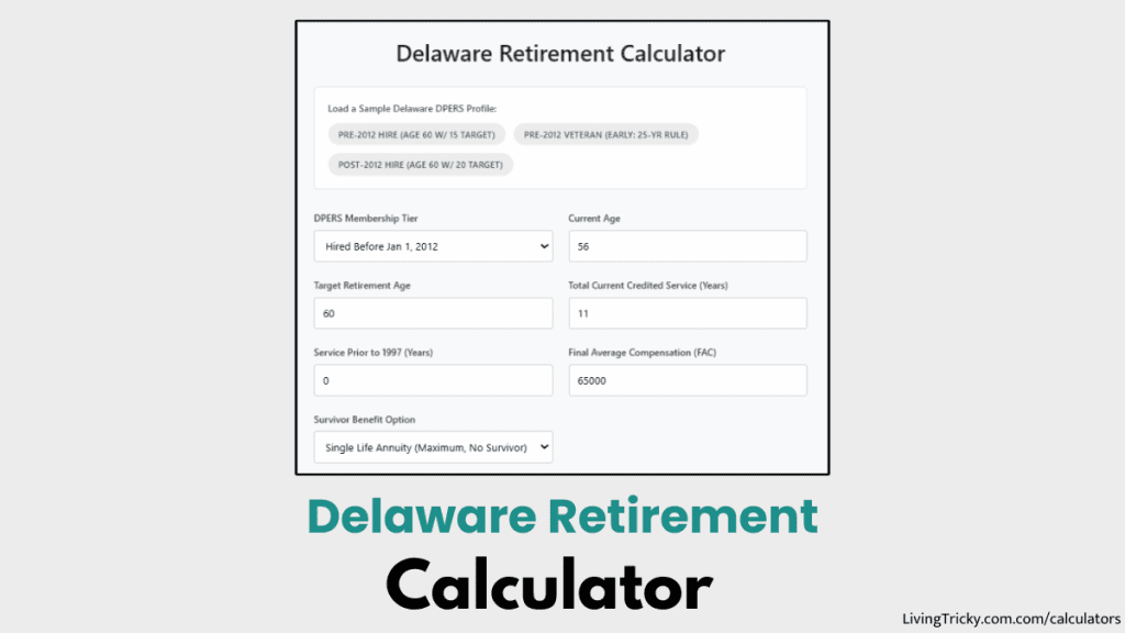 Delaware Retirement Calculator