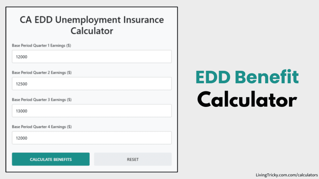 EDD Benefit Calculator