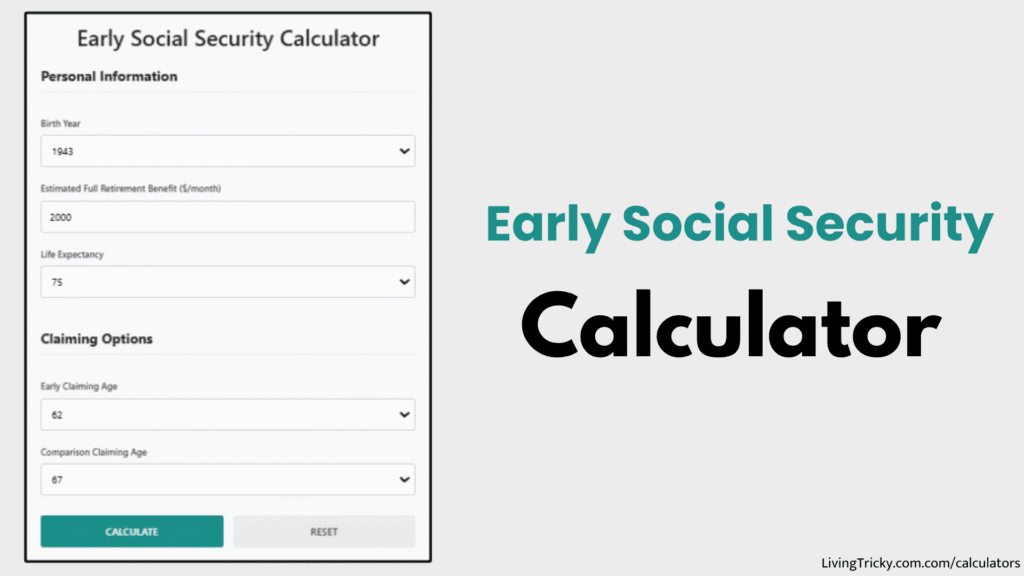 Early Social Security Calculator
