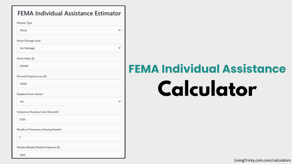 FEMA Individual Assistance Calculator