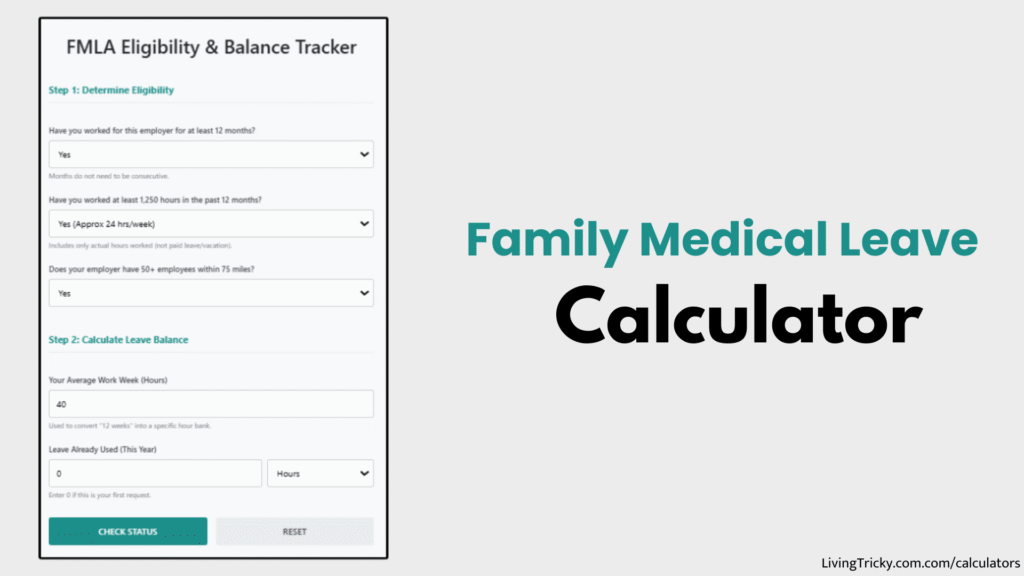 Family Medical Leave Calculator