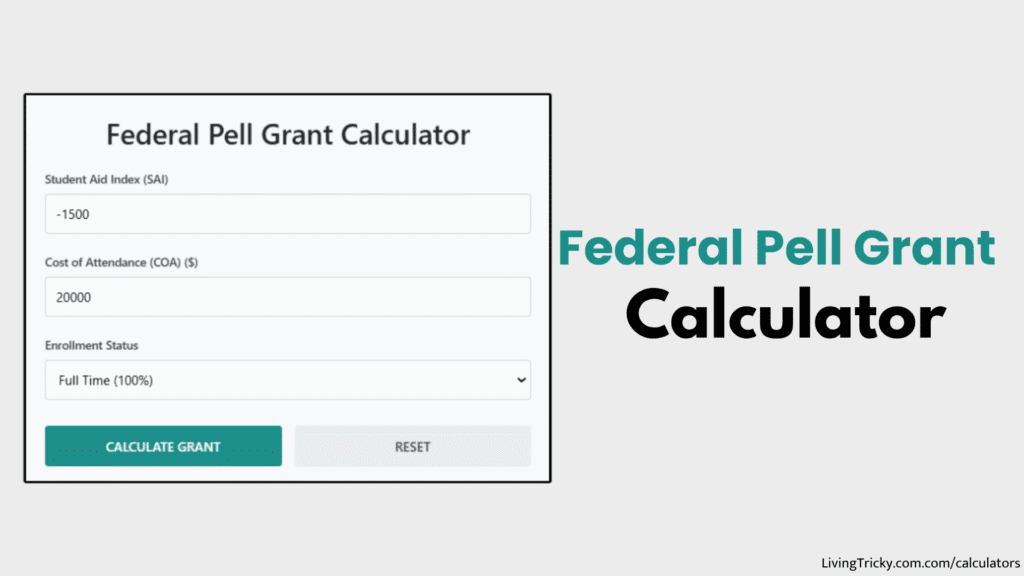 Federal Pell Grant Calculator