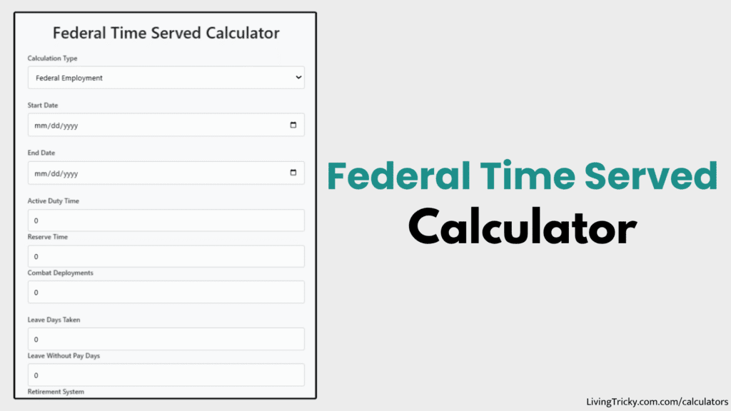 Federal Time Served Calculator