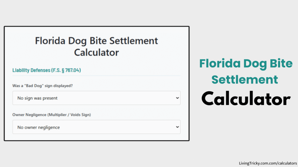 Florida Dog Bite Settlement Calculator