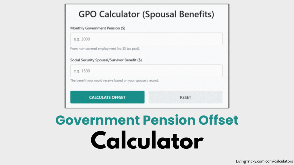 Government Pension Offset Calculator