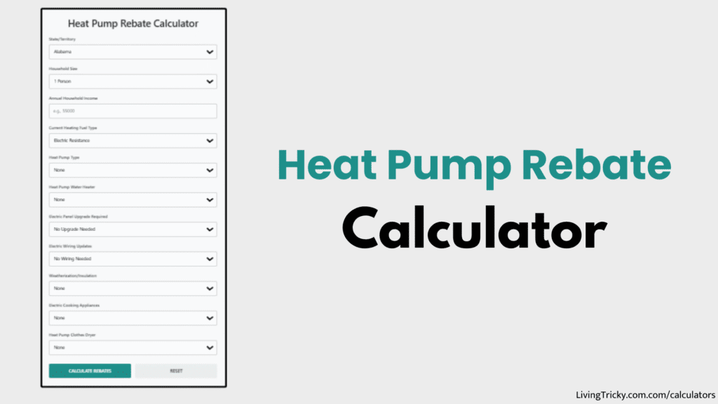 Heat Pump Rebate Calculator