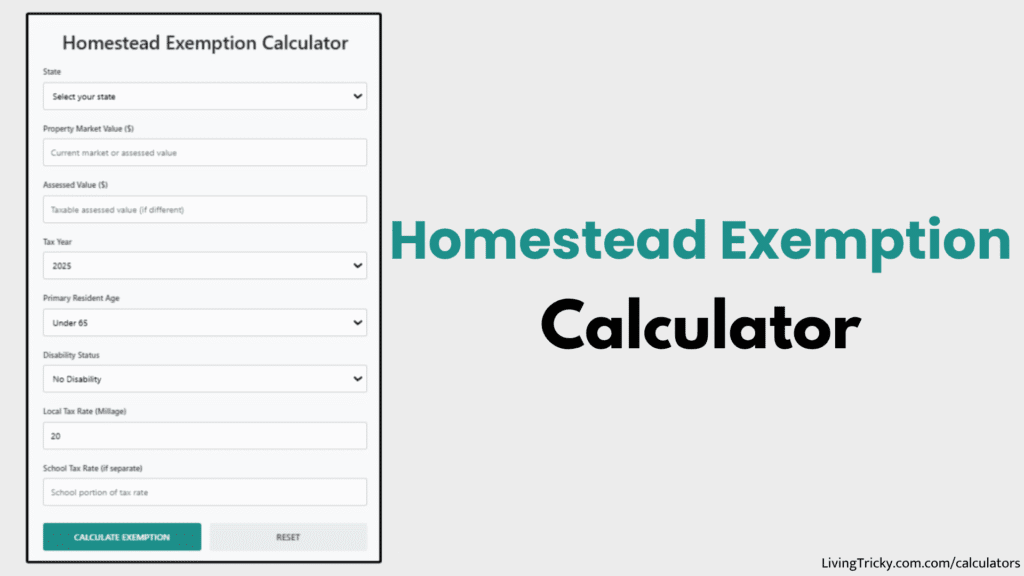 Homestead Exemption Calculator