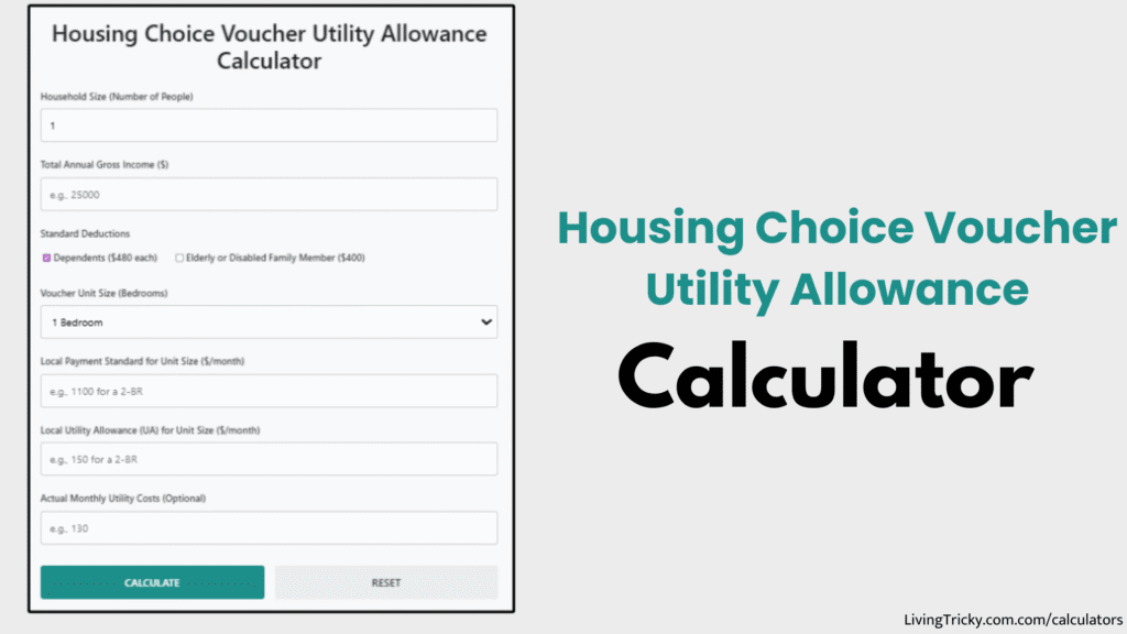 Housing Choice Voucher Utility Allowance Calculator