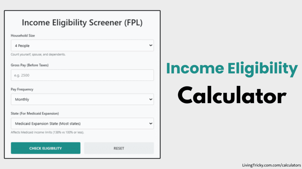 Income Eligibility Calculator