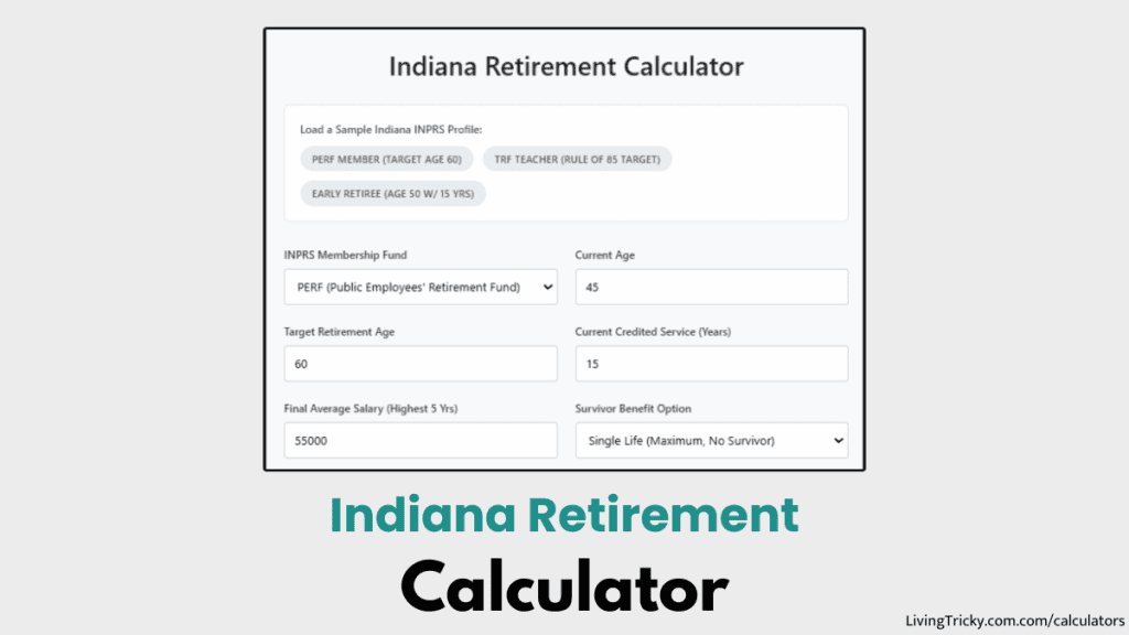 Indiana Retirement Calculator