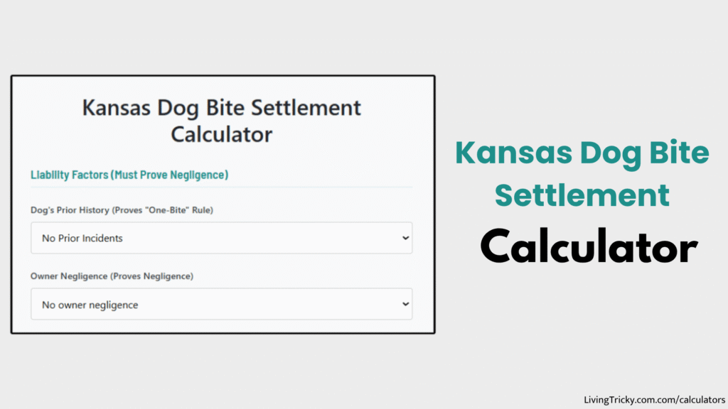 Kansas Dog Bite Settlement Calculator
