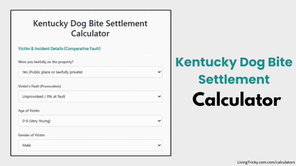 Kentucky Dog Bite Settlement Calculator